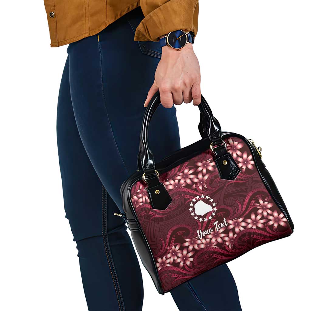 Personalised Cook Islands Mangaia Shoulder Handbag Tiare Maori Polynesian Waves Tattoo