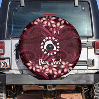 Personalised Cook Islands Mangaia Spare Tire Cover Tiare Maori Polynesian Waves Tattoo