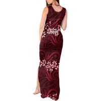 Personalised Cook Islands Mangaia Tank Maxi Dress Tiare Maori Polynesian Waves Tattoo