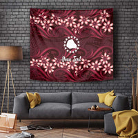 Personalised Cook Islands Mangaia Tapestry Tiare Maori Polynesian Waves Tattoo