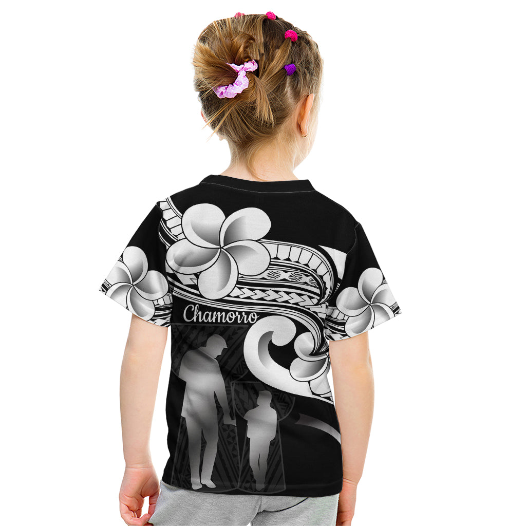 Guam Father's Day Kid T Shirt Chamorro Latte Stone Polynesian Pattern