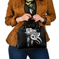 Guam Father's Day Shoulder Handbag Chamorro Latte Stone Polynesian Pattern