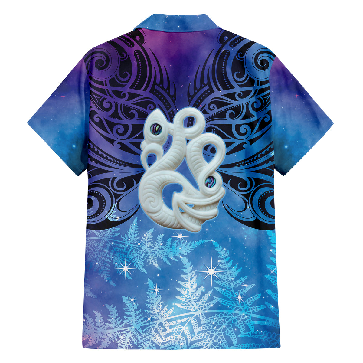 New Zealand Matariki Family Matching Puletasi and Hawaiian Shirt Aotearoa Maori New Year Manaia Galaxy Vibes LT14 - Polynesian Pride