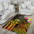 Personalised Vanuatu Independence Day Area Rug Carving Drum Sand Drawing Turtle