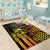 Personalised Vanuatu Independence Day Area Rug Carving Drum Sand Drawing Turtle