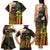 Personalised Vanuatu Independence Day Family Matching Tank Maxi Dress and Hawaiian Shirt Carving Drum Sand Drawing Turtle