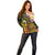 Personalised Vanuatu Independence Day Off Shoulder Sweater Carving Drum Sand Drawing Turtle