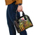 Personalised Vanuatu Independence Day Shoulder Handbag Carving Drum Sand Drawing Turtle