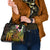 Personalised Vanuatu Independence Day Shoulder Handbag Carving Drum Sand Drawing Turtle