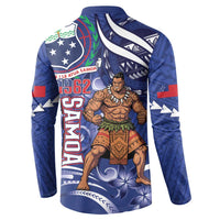 Samoa Independence Day Button Sweatshirt 1962 Proud Samoan Warrior