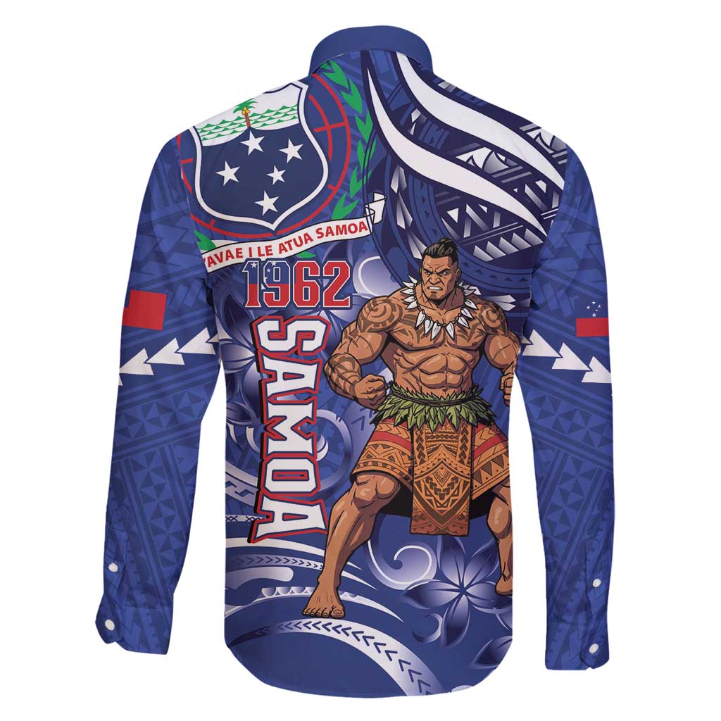 Samoa Independence Day Family Matching Long Sleeve Bodycon Dress and Hawaiian Shirt 1962 Proud Samoan Warrior LT14 - Polynesian Pride