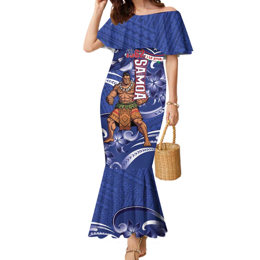 Samoa Independence Day Family Matching Mermaid Dress and Hawaiian Shirt 1962 Proud Samoan Warrior