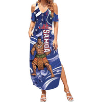 Samoa Independence Day Family Matching Summer Maxi Dress and Hawaiian Shirt 1962 Proud Samoan Warrior