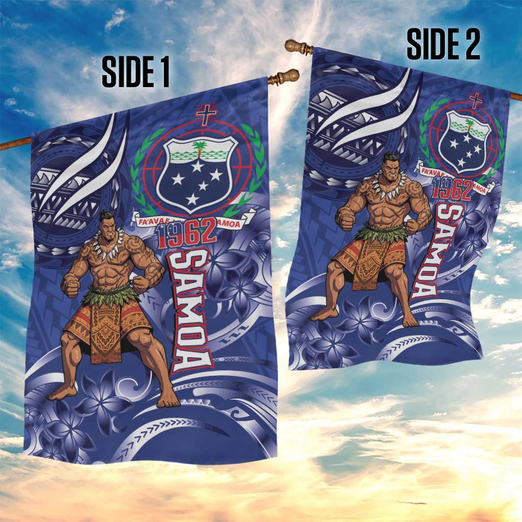 Samoa Independence Day Garden Flag 1962 Proud Samoan Warrior