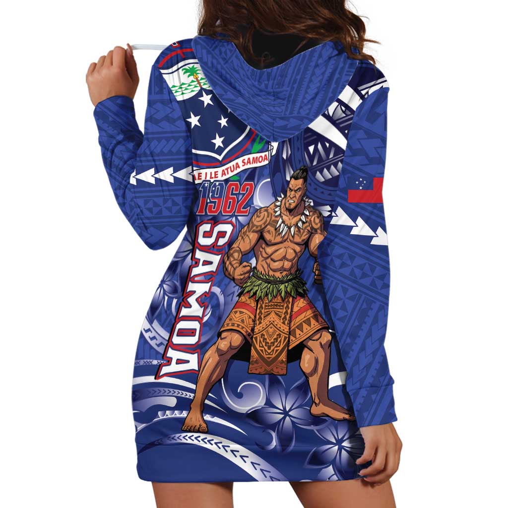 Samoa Independence Day Hoodie Dress 1962 Proud Samoan Warrior