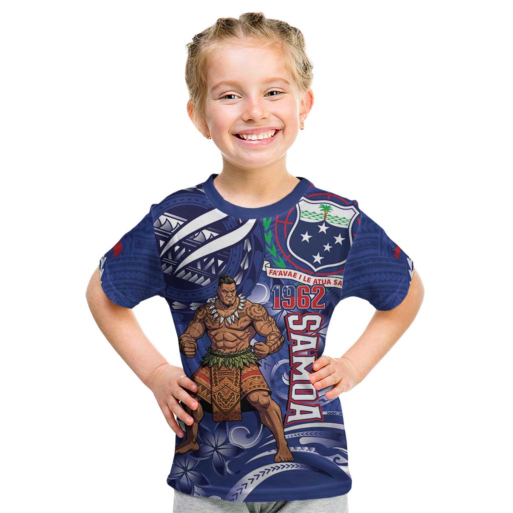 Samoa Independence Day Kid T Shirt 1962 Proud Samoan Warrior