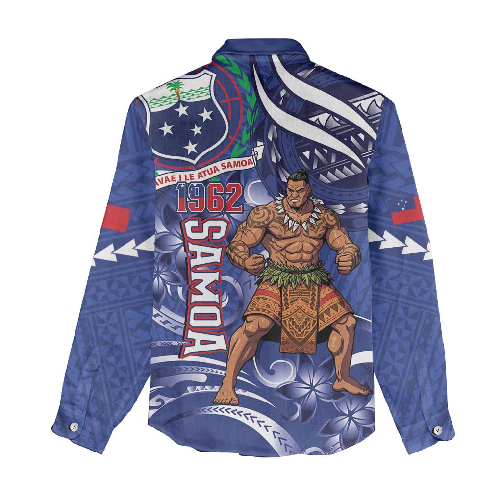 Samoa Independence Day Women Casual Shirt 1962 Proud Samoan Warrior