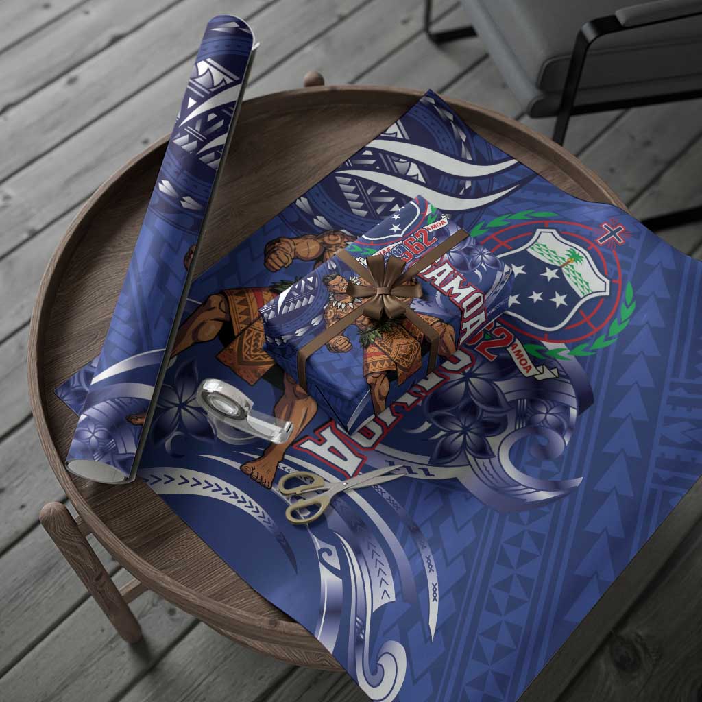Samoa Independence Day Wrapping Paper 1962 Proud Samoan Warrior - Polynesian Pride
