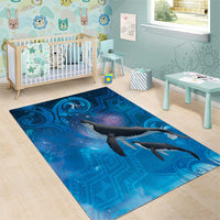 Paikea New Zealand Matariki Area Rug Humpback Whale Taniko Motifs Ocean Vibes