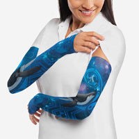 Paikea New Zealand Matariki Arm Sleeves Humpback Whale Taniko Motifs Ocean Vibes