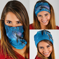 Paikea New Zealand Matariki Neck Gaiter Humpback Whale Taniko Motifs Ocean Vibes