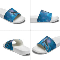 Paikea New Zealand Matariki Slide Sandals Humpback Whale Taniko Motifs Ocean Vibes