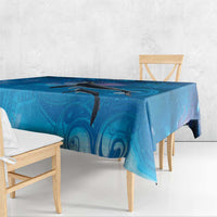 Paikea New Zealand Matariki Tablecloth Humpback Whale Taniko Motifs Ocean Vibes