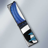 Piwakawaka New Zealand Matariki Auto Sun Shade Maori New Year Silver Fern Blue Galaxy