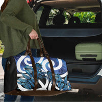 Piwakawaka New Zealand Matariki Travel Bag Maori New Year Silver Fern Blue Galaxy LT14 - Polynesian Pride