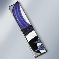 Piwakawaka New Zealand Matariki Auto Sun Shade Maori New Year Silver Fern Purple Galaxy LT14 - Polynesian Pride