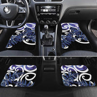 Piwakawaka New Zealand Matariki Car Mats Maori New Year Silver Fern Purple Galaxy LT14 Set 4pcs Purple - Polynesian Pride