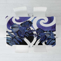 Piwakawaka New Zealand Matariki Tablecloth Maori New Year Silver Fern Purple Galaxy