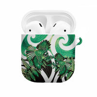Piwakawaka New Zealand Matariki AirPods Case Maori New Year Silver Fern Green Galaxy LT14 Green - Polynesian Pride