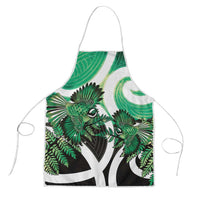 Piwakawaka New Zealand Matariki Apron Maori New Year Silver Fern Green Galaxy