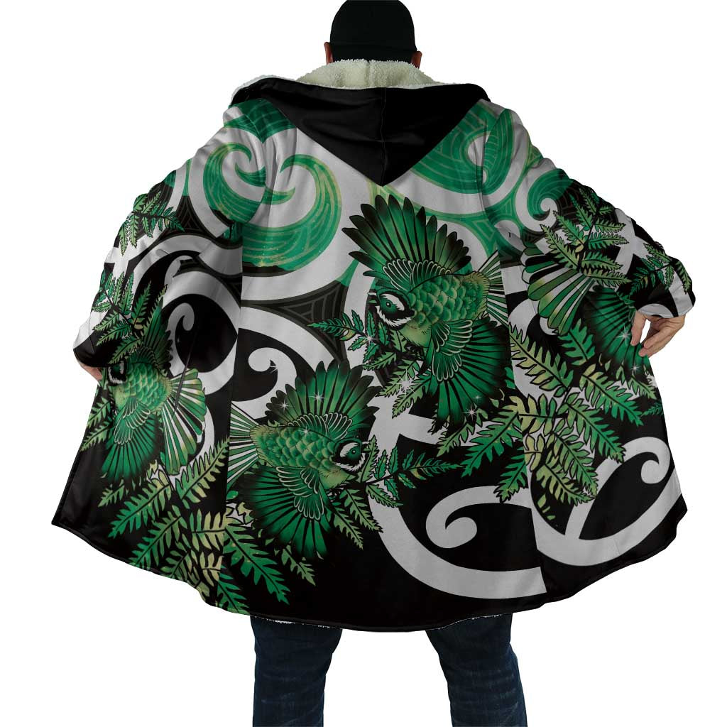 Piwakawaka New Zealand Matariki Cloak Maori New Year Silver Fern Green Galaxy