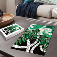 Piwakawaka New Zealand Matariki Puzzle Maori New Year Silver Fern Green Galaxy