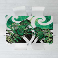 Piwakawaka New Zealand Matariki Tablecloth Maori New Year Silver Fern Green Galaxy
