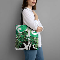 Piwakawaka New Zealand Matariki Tote Bag Maori New Year Silver Fern Green Galaxy LT14 - Polynesian Pride