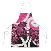 Piwakawaka New Zealand Matariki Apron Maori New Year Silver Fern Pink Galaxy