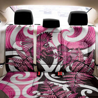 Piwakawaka New Zealand Matariki Back Car Seat Cover Maori New Year Silver Fern Pink Galaxy LT14 - Polynesian Pride