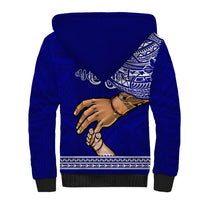 Personalised Father Day American Samoa Sherpa Hoodie I Love You Dad LT14 - Polynesian Pride