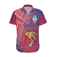 Personalised Father Day Guam Hawaiian Shirt I Love You Dad Guaman Latte Stone LT14 Red - Polynesian Pride