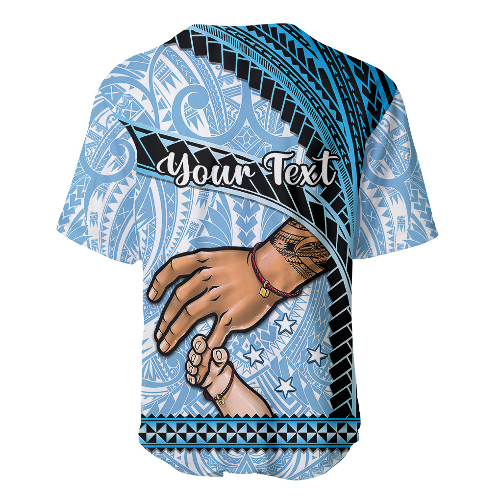 Personalised Father Day FSM Baseball Jersey Federated States of Micronesia I Love You Dad LT14 - Polynesian Pride