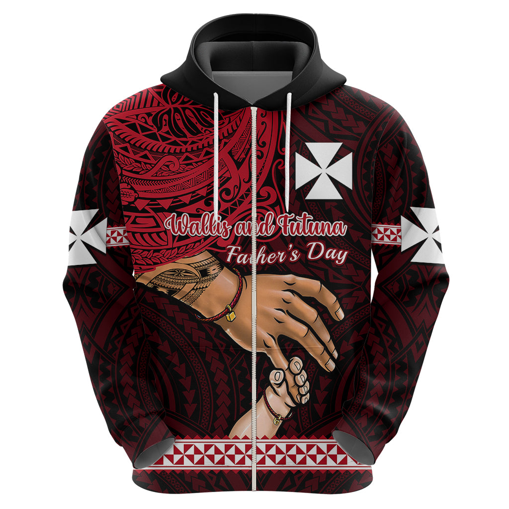 Custom Father Day Wallis and Futuna Hoodie I Love You Dad LT14 - Polynesian Pride