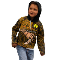 Personalised Father Day New Caledonia Kid Hoodie I Love You Dad LT14 - Polynesian Pride