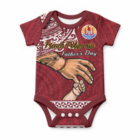 Personalised Father Day French Polynesia Baby Onesie I Love You Dad LT14 Blue - Polynesian Pride