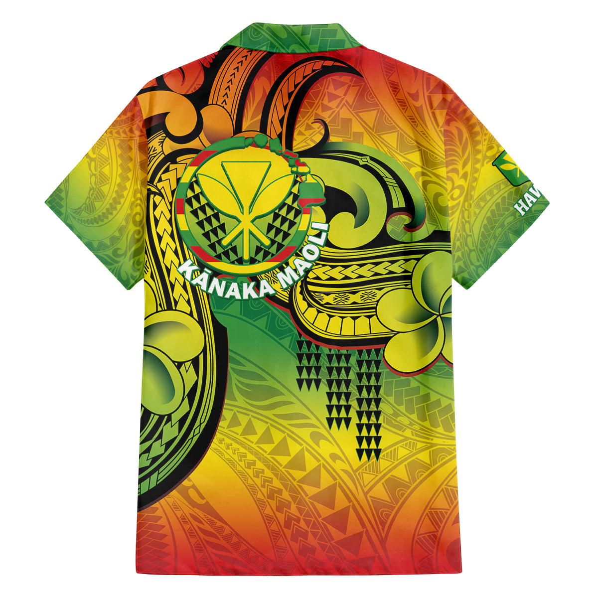 Hawaii Flag Day Family Matching Off The Shoulder Long Sleeve Dress and Hawaiian Shirt Kanaka Maoli With Kakau Polynesian Pattern LT14 - Polynesian Pride
