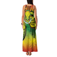 Hawaii Flag Day Family Matching Tank Maxi Dress and Hawaiian Shirt Kanaka Maoli With Kakau Polynesian Pattern LT14 - Polynesian Pride