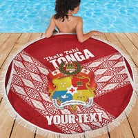 Tonga Rugby Custom Beach Blanket Go ʻIkale Tahi Go Tongan Tapa Cloth LT14 - Polynesian Pride