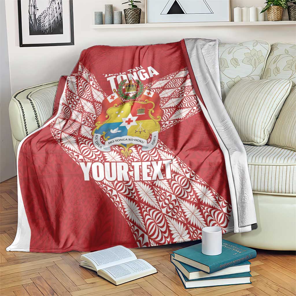 Tonga Rugby Custom Blanket Go ʻIkale Tahi Go Tongan Tapa Cloth LT14 Red - Polynesian Pride